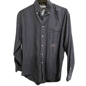 Tommy Hilfiger Men’s Shirt Medium Blue Check Button Down